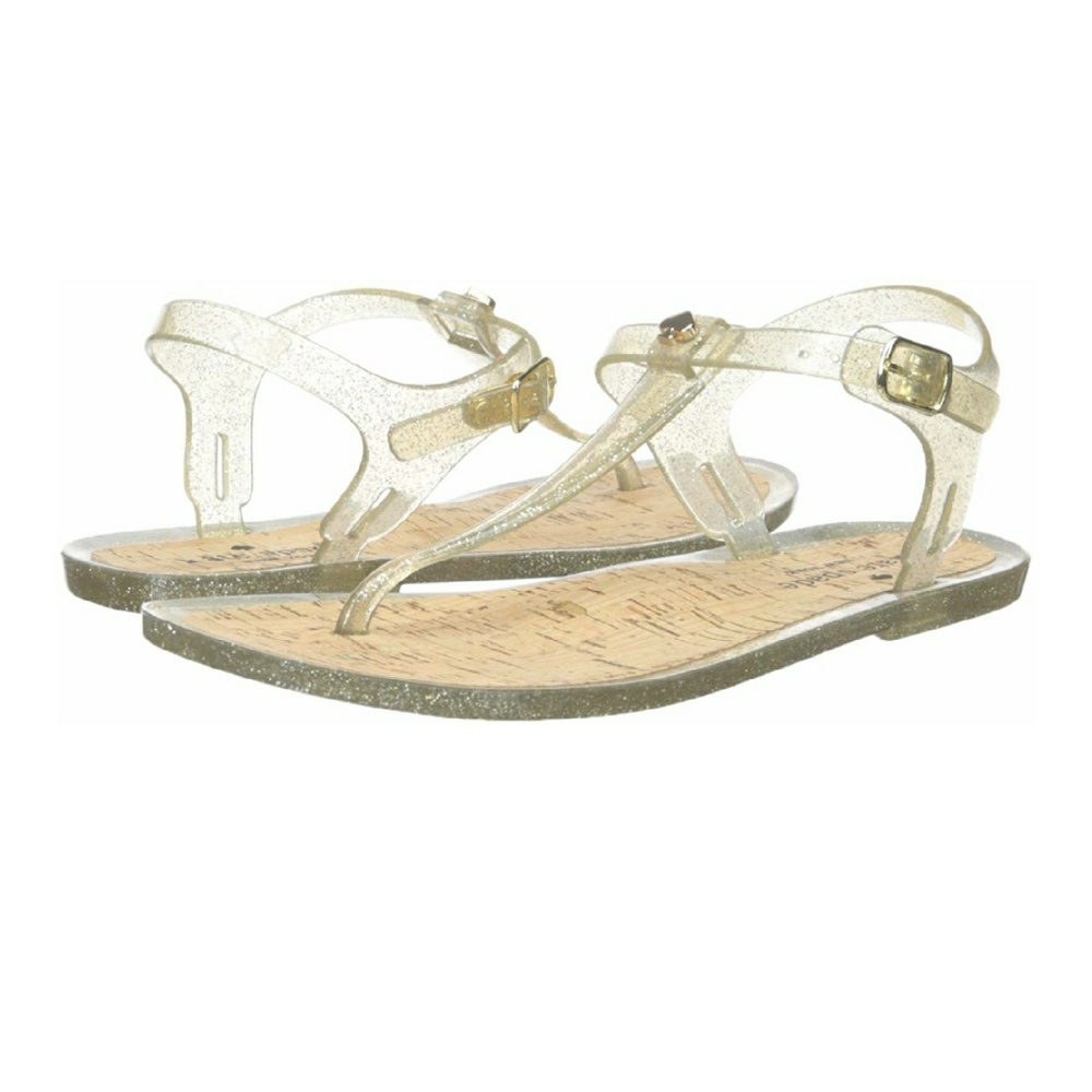 Kate Spade yari clear glitter  jelly sandal